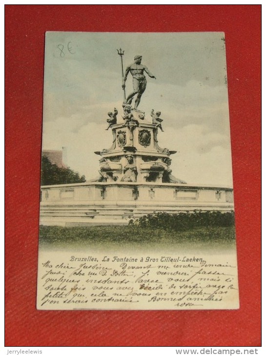 BRUXELLES -     La Fontaine à Gros Tilleul-Laeken  -  1905 -  (2 Scans) - Monumenten, Gebouwen