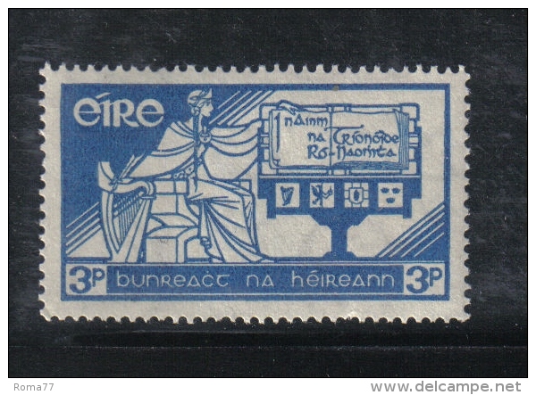 W1909 - IRLANDA 1937 , 3 P. N. 72 *** MNH. Costituzione - Unused Stamps