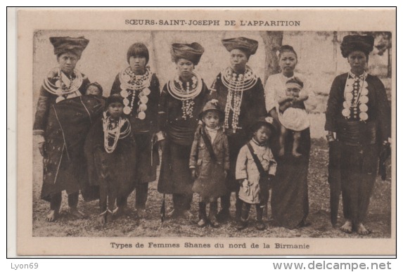 TYPES DE FEMMES  SHANES  DU NORD  DE LA BIRMANIE - Myanmar (Birma)