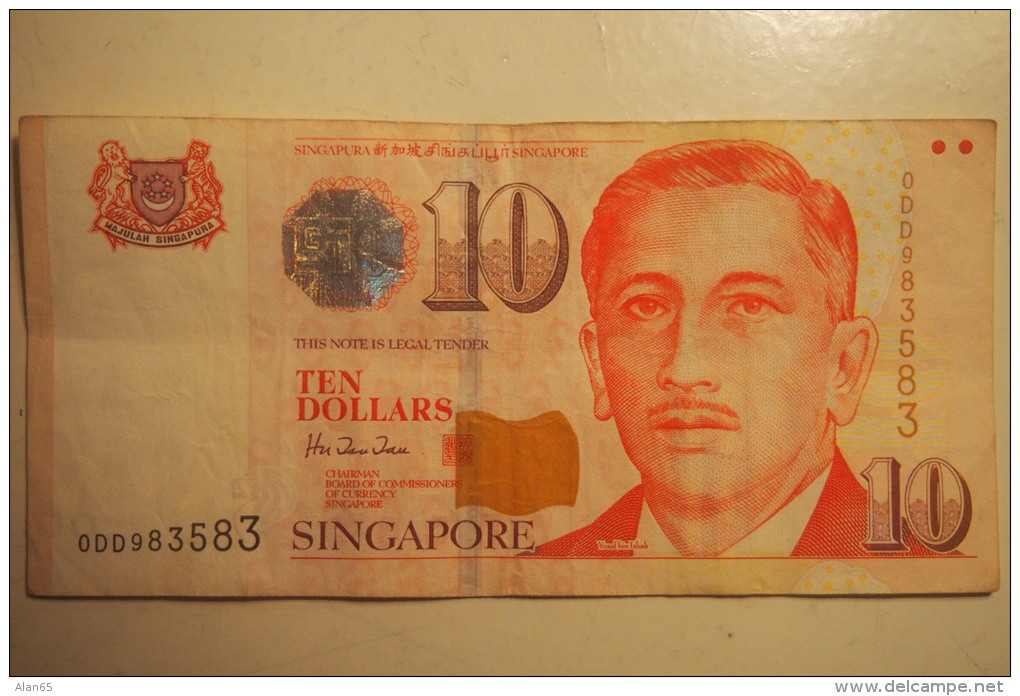 Singapore #40 10 Dollars 1999 Banknote Currency - Singapore