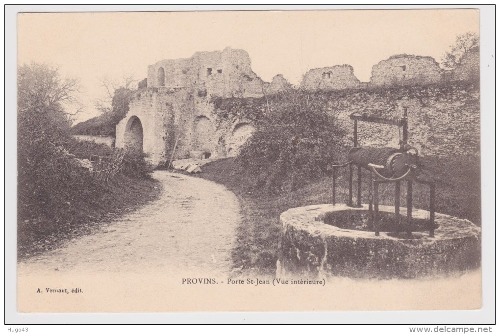 PROVINS - PORTE SAINT JEAN AVEC PUITS - Provins