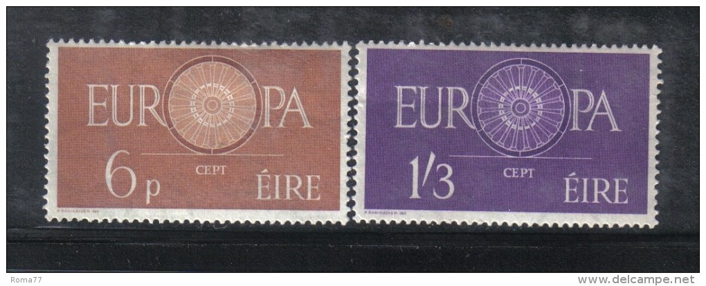 W1959 - IRLANDA 1960 , Serie N.  146/147 ***  MNH Europa - Nuovi