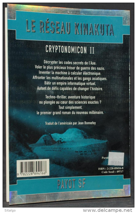 LE RÉSEAU KINAKUTA (CRYPTONOMICON 2) - COLIN STEPHENSON - SF - PAYOT - Altri & Non Classificati