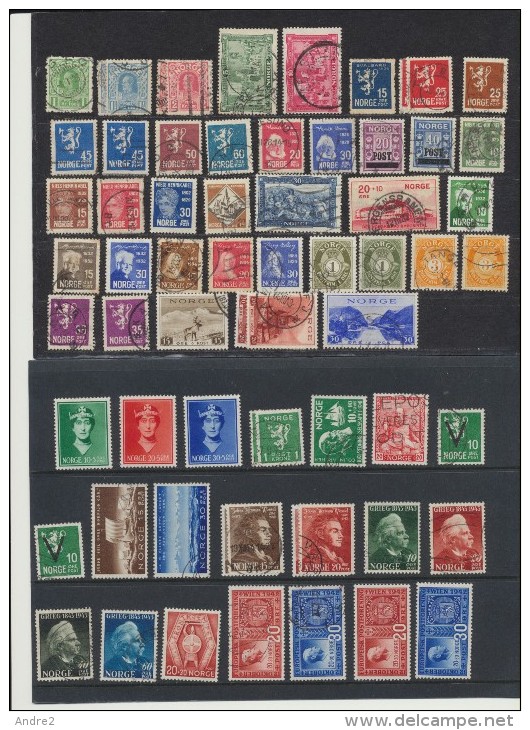 Norvège  -  Norway  1911 - 1970  Used Lot - Lot Oblitéré - Collections