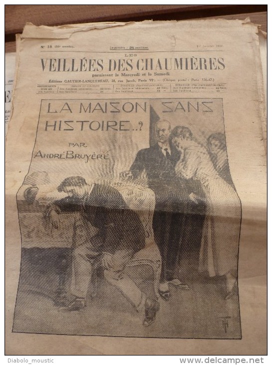 1936 Vdc (20 Revues) :LA MAISON SANS HISTOIRE D'André Bruyère; Le Pigeon Du Fort De Vaux;Enfance De Mozart;Ile Maurice; - Andere & Zonder Classificatie