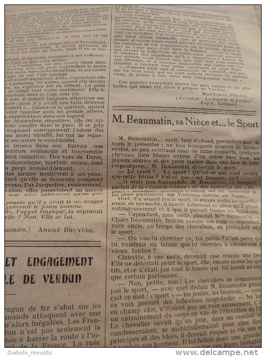 1936 Vdc (20 revues) :LA MAISON SANS HISTOIRE d'André Bruyère; Le pigeon du Fort de Vaux;Enfance de Mozart;Ile Maurice;