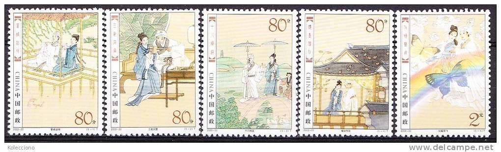 China 2003 Yvert 4122 / 26, The Story Of Liang Shanbo And Zhu Yingtai, Legend, MNH - Ongebruikt