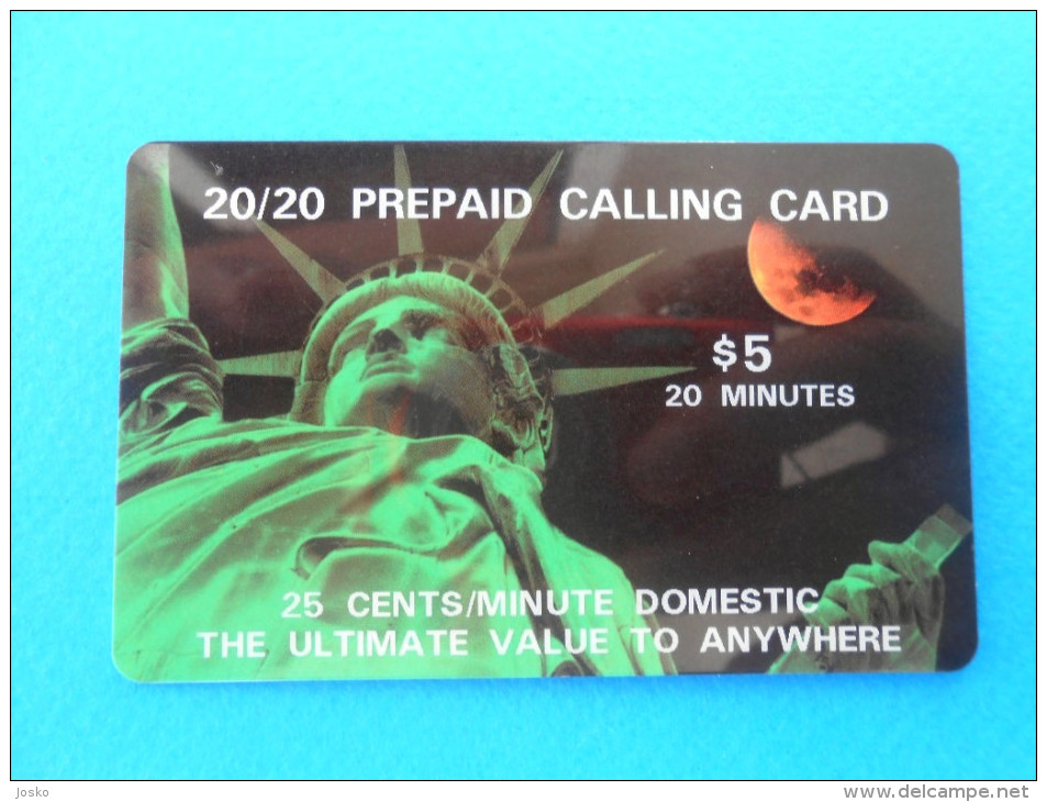 STATUE OF THE LIBERTY ( Ldds World Com Card ) Statue De La Liberte Estatua De La Libertad Statue Of Freedom New York - Other & Unclassified