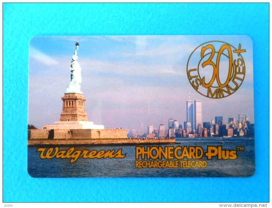 STATUE OF THE LIBERTY ( Walgreens Card - AT&T ) Statue De La Liberte Estatua De La Libertad Statue Of Freedom New York - AT&T