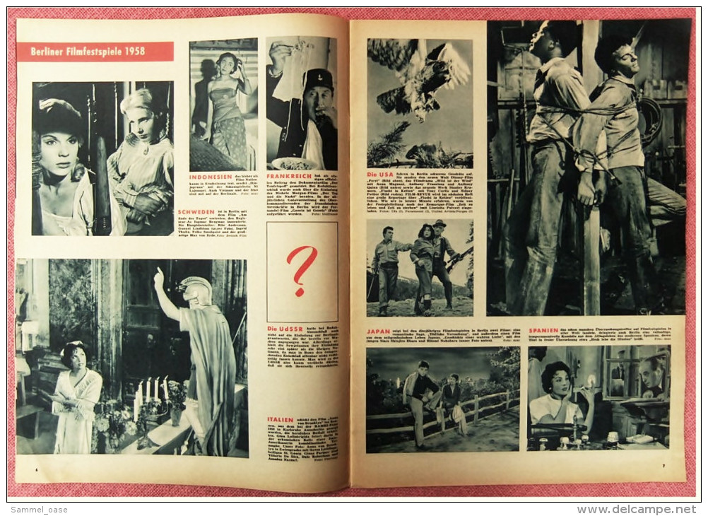 "Film Revue"  Berliner Filmfestspiele  -  O.W. Fischer : Angeklagter, Reden Sie  -  Nr. 13 Von 1958 - Zeitschriften
