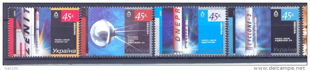 2005. Ukraine, Ukraine - Space State, 4v, Mint/** - Ukraine