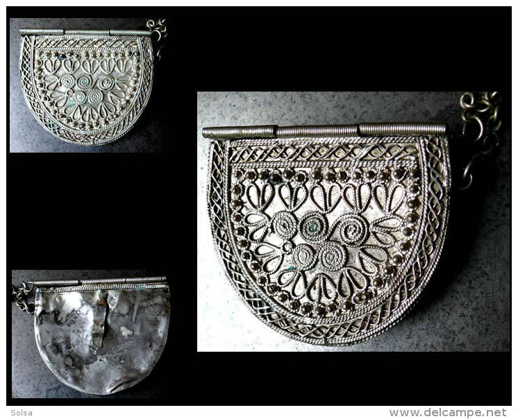 Central Ancien Porte-coran D'Oman / Vintage Omani Kuran Holder - Arte Orientale