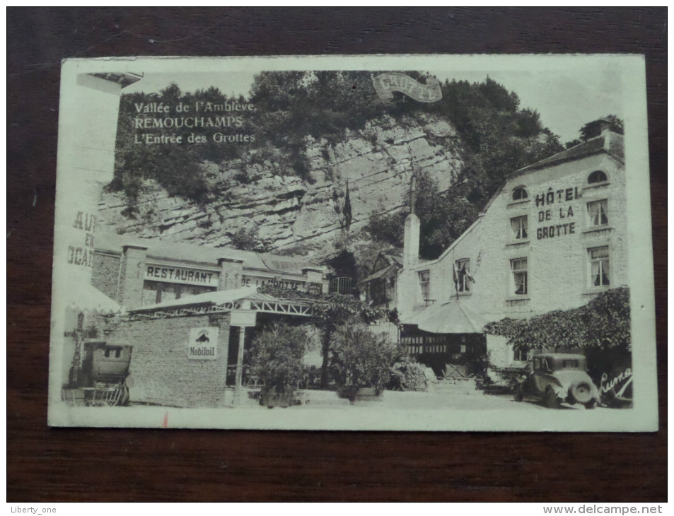 Vallée De L'Amblève Remouchamps L'Entrée Des Grottes ( Hotel ) ( Luma ) - Anno 194? ( Zie/voir Foto Voor Details ) !! - Aywaille