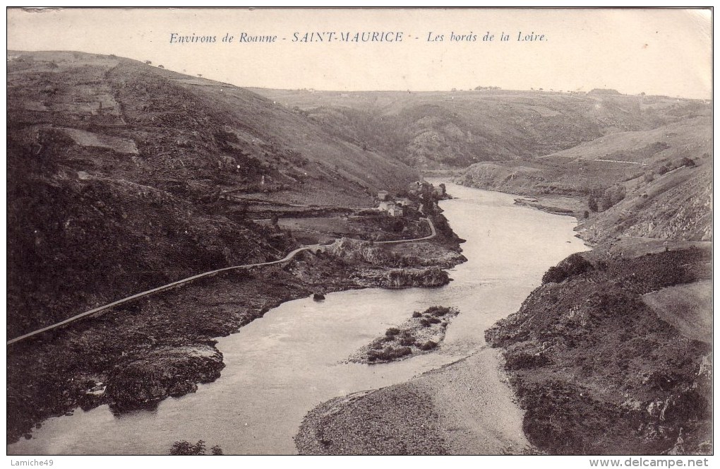 Environs De ROANNE SAINT MAURICE  Les Bords De La Loire ( Panorama) Circulée 1916 - Roanne