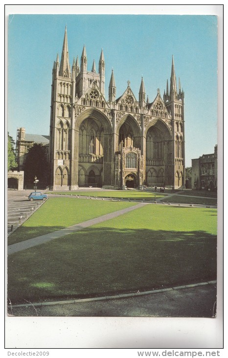 BF29647 Peterborough Catehdral West Front  UK  Front/back Image - Peterborough