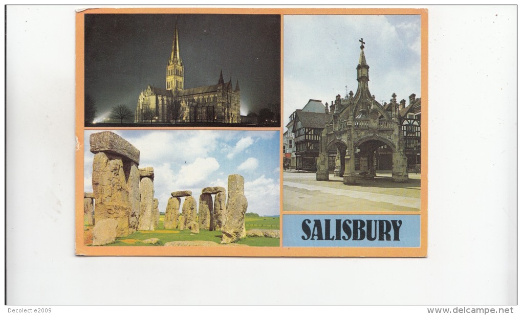 BF29648 Salisbury Cathedral Wiltshire   UK  Front/back Image - Salisbury