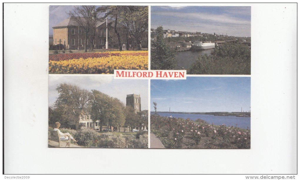 BF29781 Milford Haven Pembrokeshire Town Hall  UK  Front/back Image - Pembrokeshire