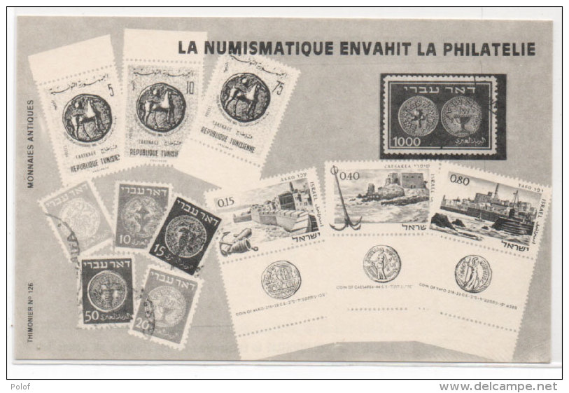 La Numismatique Envahit La Philatélie - Fac Similé Timbres Et Pièces De Monnaie     (72079) - Monnaies (représentations)