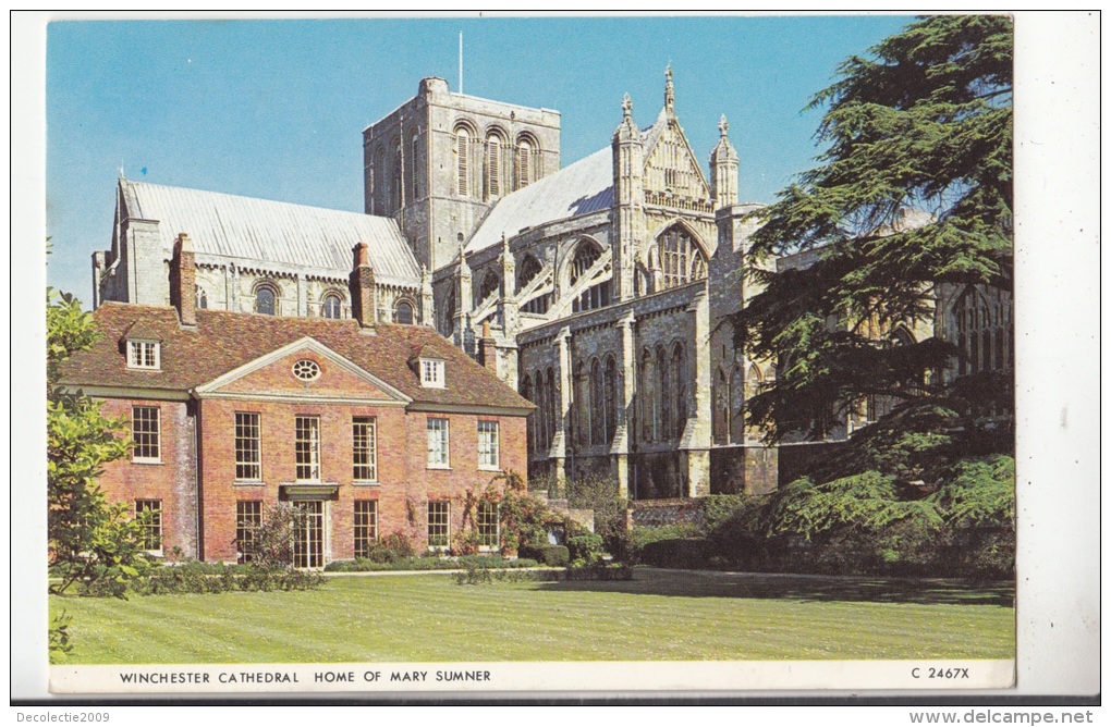 BF29934  Winchester Cathedral Home Of Mary Sumner UK  Front/back Image - Winchester