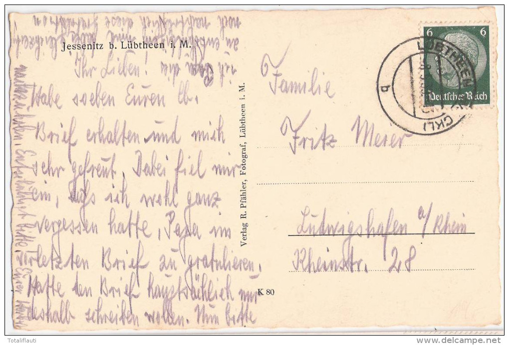 Reichs Arbeitsdienst Abteilung 5/63 Admiral Von Usedom In Jessenitz Bei Lübtheen 8.5.1939 Mit Devotionalien Der Zeit - Lübtheen