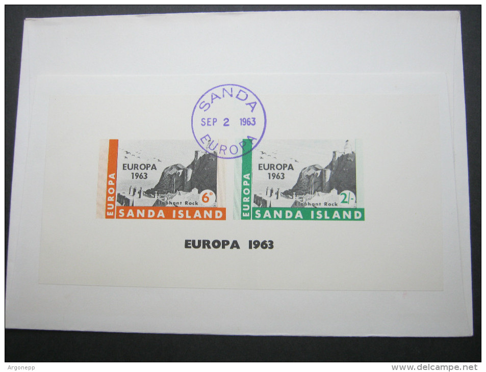 1963 , SANDA , EUROPA Sheet On Cover  ,   2 Scans - Sonstige & Ohne Zuordnung