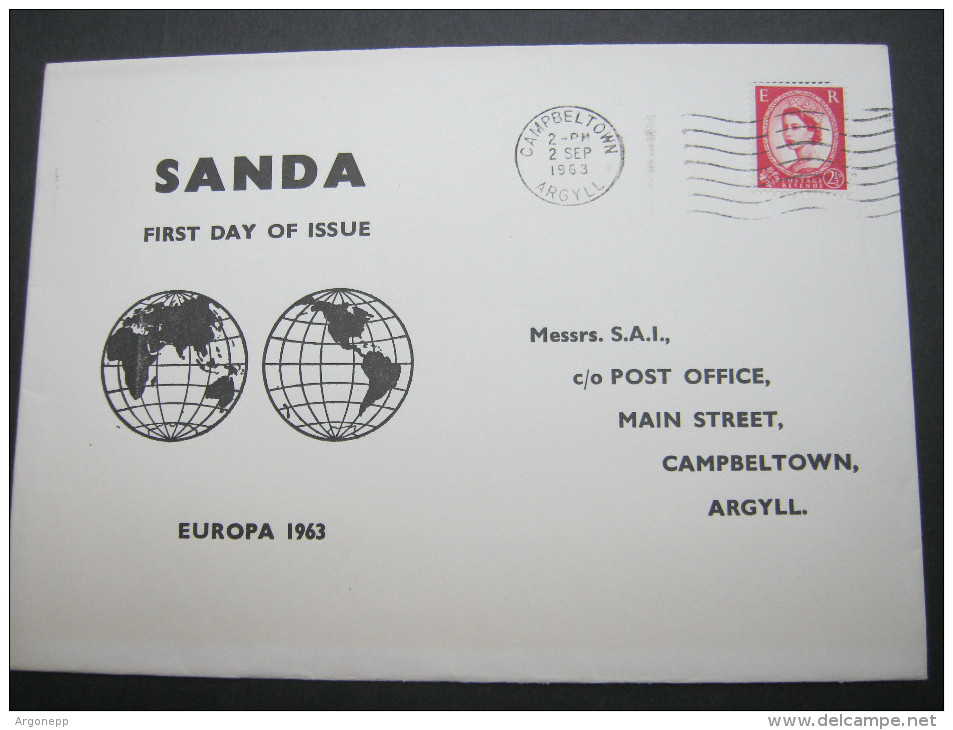 1963 , SANDA , EUROPA Sheet On Cover  ,   2 Scans - Sonstige & Ohne Zuordnung