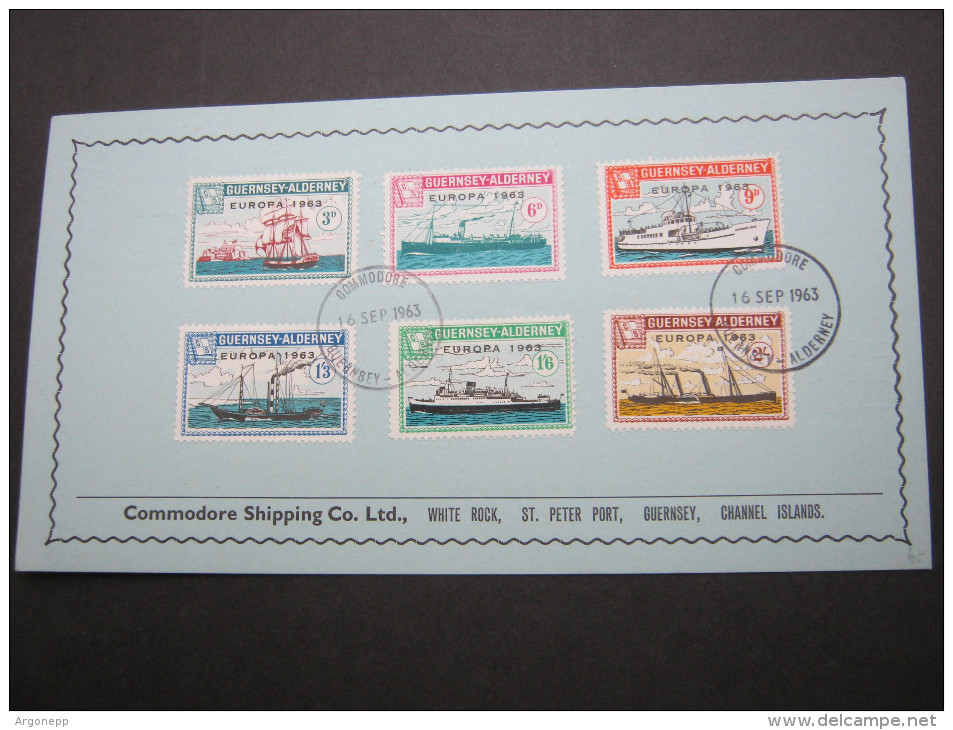 1963 , ALDERNEY , EUROPA     On Cover  ,   2 Scans - Alderney