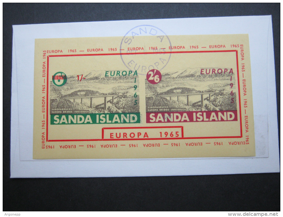 1965 , SANDA , EUROPA     Sheet On Cover  ,   2 Scans - Sonstige & Ohne Zuordnung