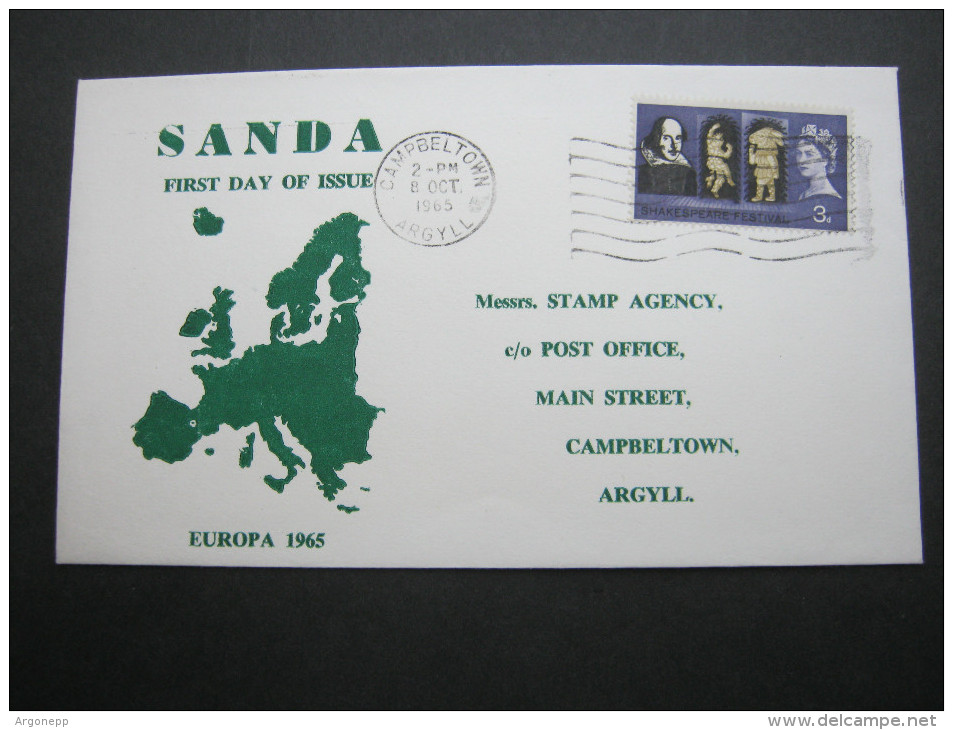 1965 , SANDA , EUROPA     Sheet On Cover  ,   2 Scans - Sonstige & Ohne Zuordnung