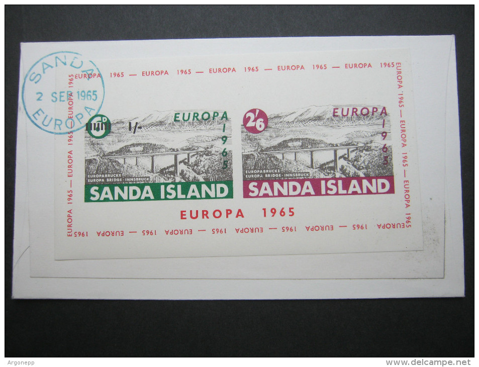 1965 , SANDA , EUROPA     Sheet On Cover  ,   2 Scans - Sonstige & Ohne Zuordnung