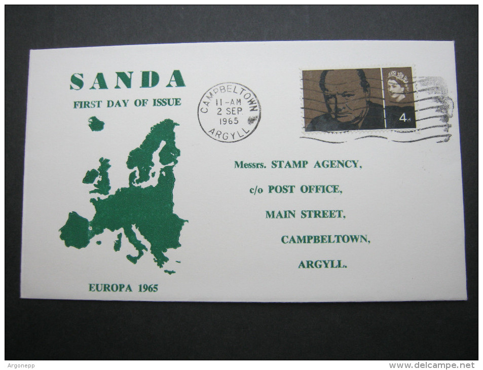 1965 , SANDA , EUROPA     Sheet On Cover  ,   2 Scans - Sonstige & Ohne Zuordnung