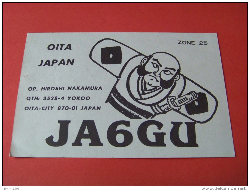 Japan     QSL  Karte     JA6GU    Radio    20.5.84     ( P - 14 ) - Radio
