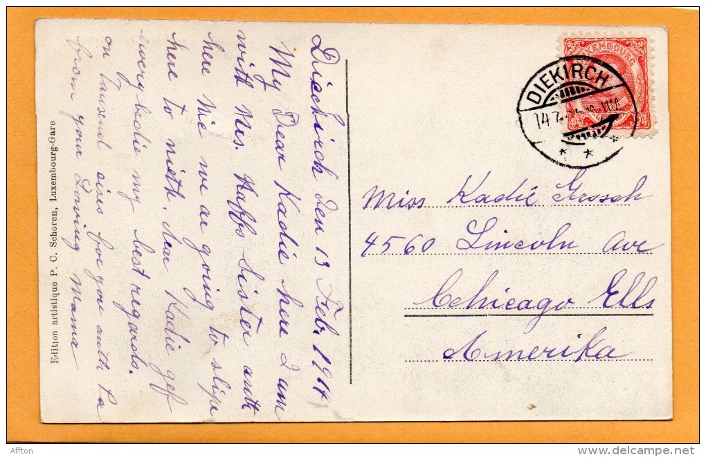 Colmar Berg 1910 Luxembourg Postcard - Colmar – Berg