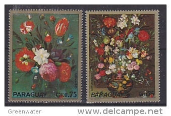 Paraguay 1972 Flowers 2v ** Mnh (17406) - Paraguay