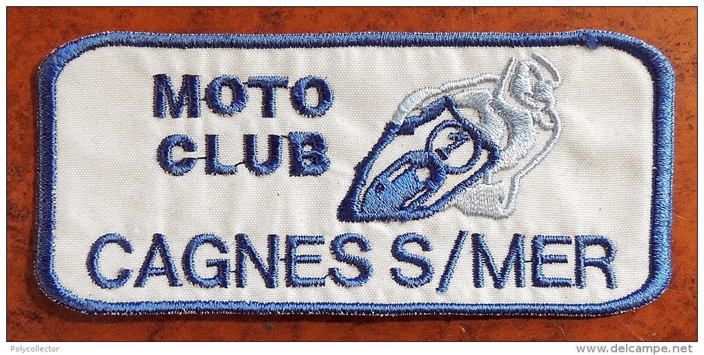 Patch Écusson Tissu à Coudre - Moto - Moto Club Cagnes Sur Mer Brodé - Motos