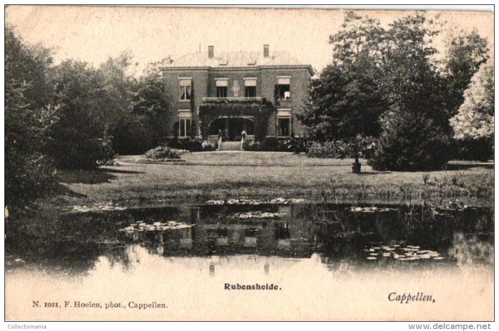 7 Mooie Oude Grote Villas Kapellen  Rond 1900  Villa Gladiola Bunderhof  Rubensheide Hôtel Cappellenbosch  Villa Morgane - Kapellen