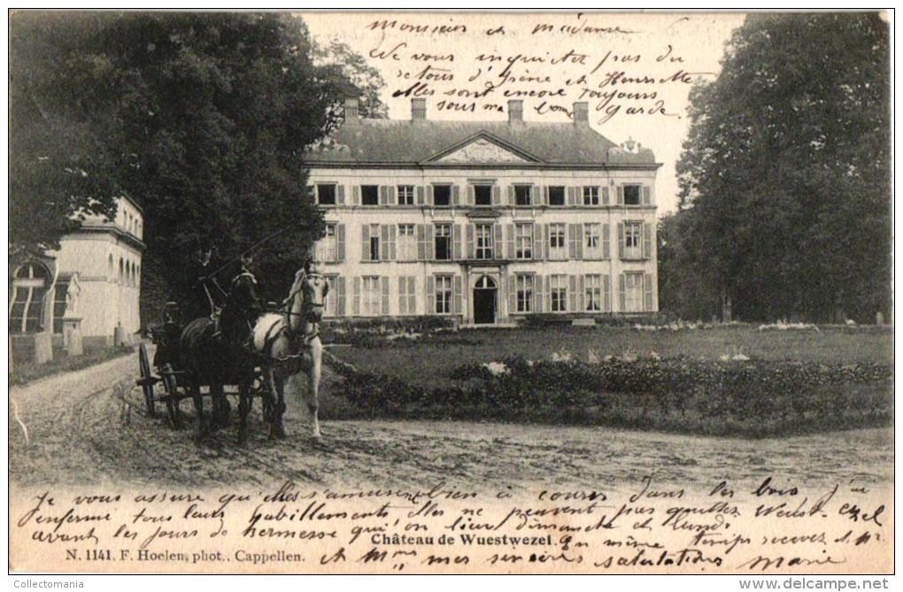 Wuustwezel  Lot 4 CPA Château 1904      Stwg Naar Brasschaat      Rustoord     Vloeykens - Wuustwezel