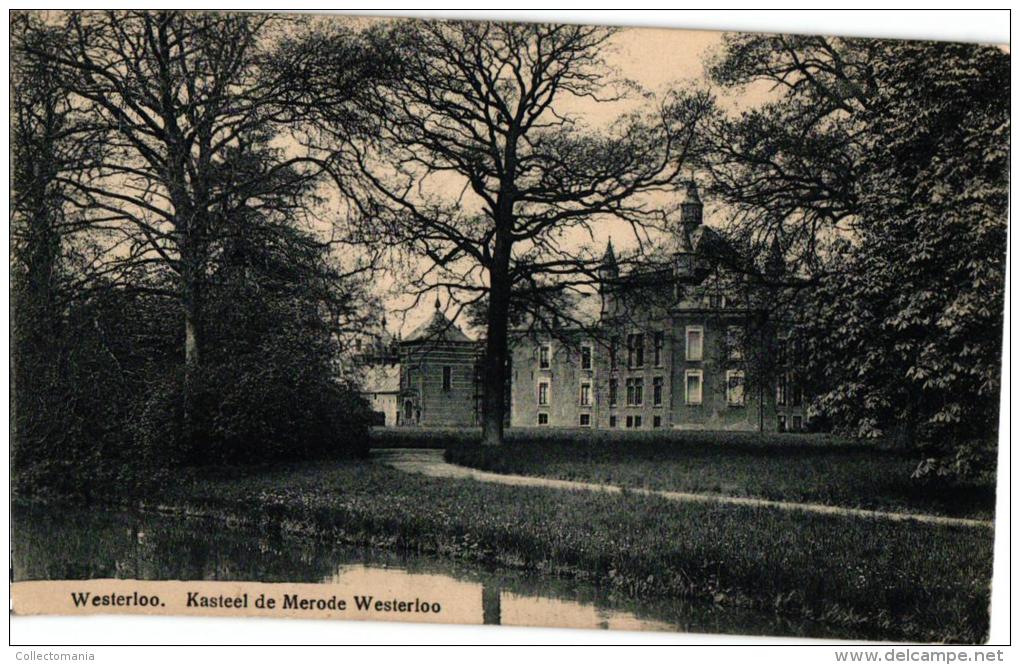 Westerloo Lot 5CPA   Smissenhoek  '26  Het Riet  Lindeboom  Marlybrug  Kasteel De Merode '21 - Westerlo