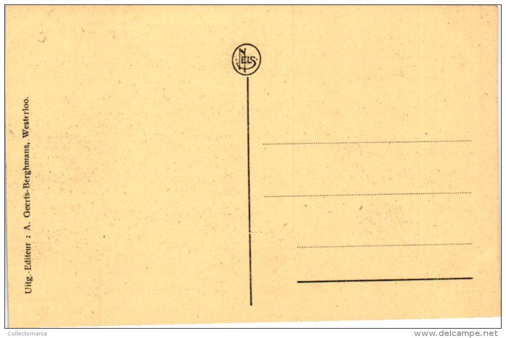 Westerloo Lot 6 CPAHotel Geerts  Hoeve Quaelbeek  Abdij Nels 104 n°4 1902  Valkenhof   Kasteel
