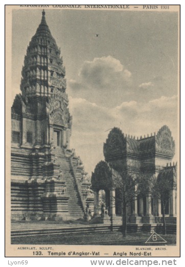 133 TEMPLE D''ANGKOR  VATH ANGLE NORD EST - Cambodge