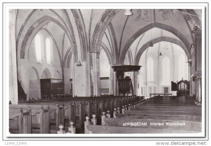 Appingedam, Interieur Nicolaikerk ( Rechts Boven Knikje ) - Appingedam