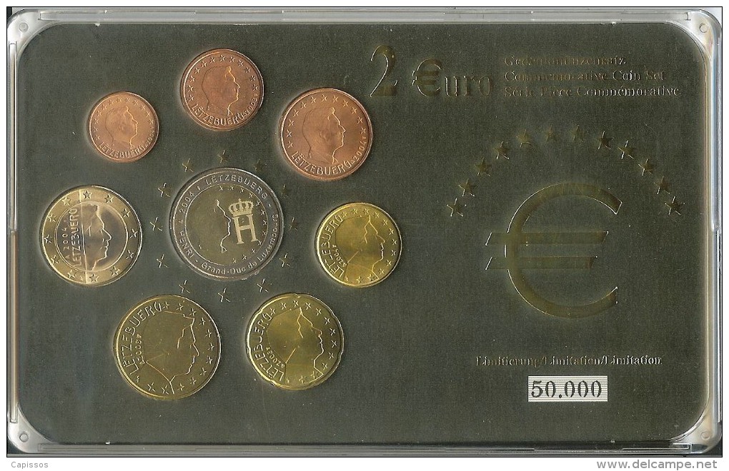 Luxembourg Série € 2004 Sauf 0,50; 0,20; 0,02, 2003 Sous Protection Plastique - Luxemburgo