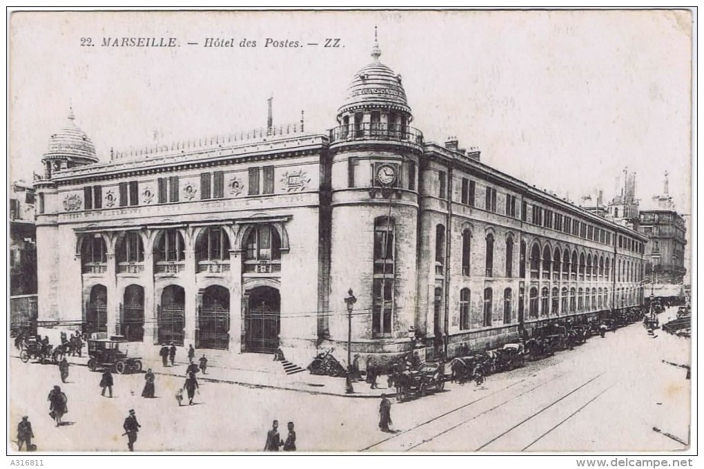 Cpa MARSEILLE HOTEL DES POSTES - Unclassified