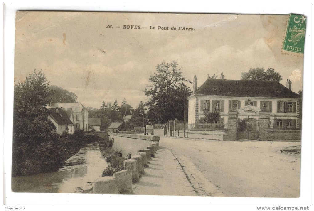 CPA BOVES (Somme) - Le Pont De L'Avre (et Maison BOYLAUD: Charbons) - Boves