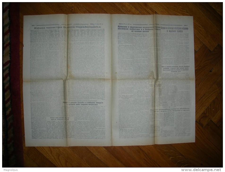 R!,Gazzetta,newspapers,Slobodna Vojvodina,partisans,communism,socialism,Yugoslavia,marshal Tito,Korea War,sport,rare - Documents Historiques