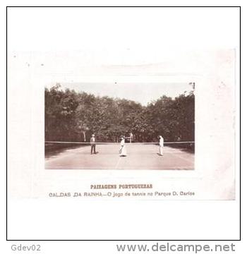 PTGLTP1283C-LFTD4717.TARJ ETA POSTAL DE PORTUGAL.Tenis En El Parque D.Carlos.CALDAS DA RAINHA - Tenis