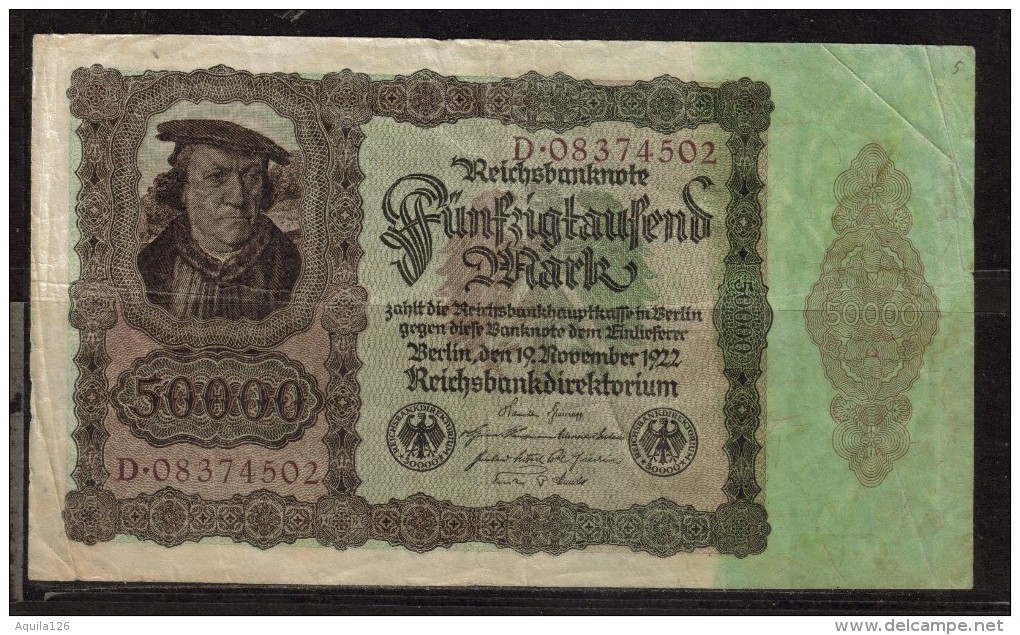 Germania 50.000 Mark 19-11-1922 - Other & Unclassified