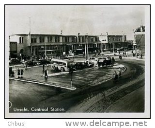 Utrecht Centraal Station 1943 Autobus (klein Formaat 9 X 7) - Utrecht