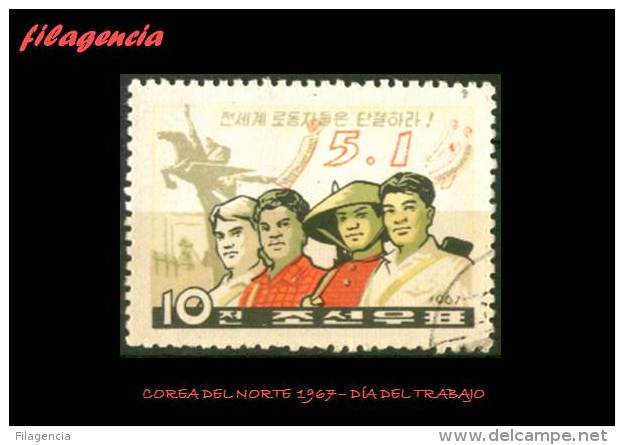 USADOS. COREA DEL NORTE. 1967 DÍA MUNDIAL DEL TRABAJO - Corée Du Nord