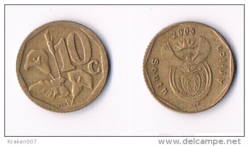 South Africa  10 Cents 2003 - Sudáfrica